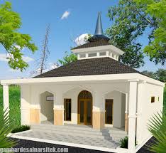 Mushola yang nyaman untuk beribadah sebaiknya memiliki sirkulasi udara yang baik agar tak pengap dan panas. Desain Masjid Tampak Depan Rumah Joglo Limasan Work