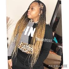 Brown Black And Blonde Knotless Box Braids Pin On Box Braids