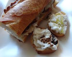 Our Newest Creation Is Whipped Mozzarella Just Pile On A Baguette Top With Your Favorite Accoutrement In This Case Balsamic Vineg Food Eat Lemon Olive Oil