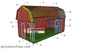 Storage, natural light, style, what more can you ask for in this cabin? 12x24 Gambrel Shed Plans Myoutdoorplans Free Woodworking Plans And Projects Diy Shed Wooden Playhouse Pergola Bbq