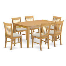 cano7 oak c 7 pc small kitchen table