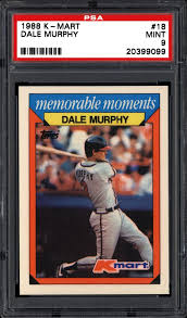 Another puzzling aspect surrounding murphy is the remarkably affordable prices that his baseball cards command. 1988 K Mart Dale Murphy Psa Cardfacts