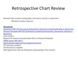 retrospective chart review ppt download