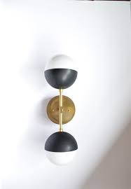 Black And Brass Wall Sconce Brass Wall Sconces Electric Wall Sconces Sconces Wall Sconce Lighting