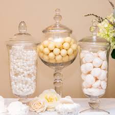 Large plastic food storage containers. Large Glass Apothecary Candy Jar Footed Globe Bowl With Lid The Knot Shop