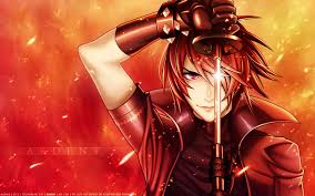 Red and yellow moon digital wallpaper, orange and red sun illustration. Anime Boy Red Hair Wallpapers Wallpaper Cave
