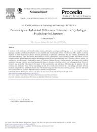 Belajar solat isyak dengan mudah & lengkap untuk pemula/beginner. Pdf Personality And Individual Differences Literature In Psychology Psychology In Literature