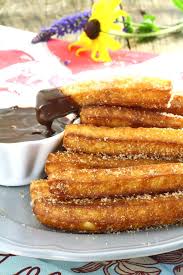 Homemade Churros With Chocolate Dip Sauce Recipe Best Churros Recipe Homemade Churros Food