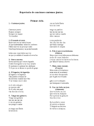 Las cartas sobre la mesa. Rio De Canciones Cantemos Juntos La Bamba Cancion Naturaleza