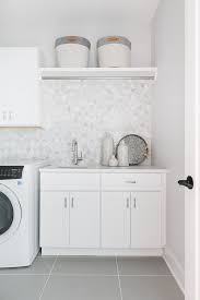 Corner Lot Modern Farmhouse Home Bunch Interior Design Ideas Laundry Room Tile White Laundry Rooms Grey Laundry Rooms