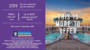 This Is Too Good To Miss Buy One 2019 European Cruise Fare Get One Half Price Flights From 1 Buy A 2 Cruise Deals Royal Caribbean Cruise Cruise Packages
