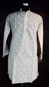 White Pure Cotton Chikankari Lucknowi Men Kurta Pajama Indian Pakistani Man Kurta Pajama Sets Kaash Collection Mens Ethnic Wear Clothing Costumes