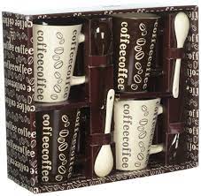 Lot of 2 home essentials 20 oz mint green stoneware soup mug with plastic cover. Home Essentials Home Essentials Stone Coffee Mugs And Spoons Buy Online At Best Price In Uae Amazon Ae