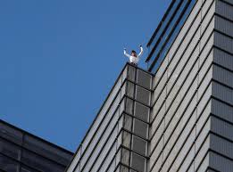 Records are measured either by average speed over a specified distance or by total distance traveled during a specified time interval. French Spiderman Alain Robert Illegally Climbs City Of London S Tallest Tower Without A Harness The Independent The Independent