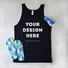 Tank Top Mockup Bella Canvas Unisex Black Tank Top Mock Up Tank Top Flat Lay Clothing Mockup Shirt Mockup Mockup Free Psd