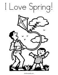I Love Spring Coloring Page Spring Coloring Pages I Love My Dad Coloring Pages