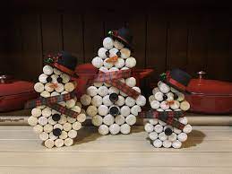 Walmart.com has been visited by 1m+ users in the past month Snowmen Made Out Of Wine Corks Cork Crafts Christmas Wine Cork Crafts Christmas Wine Cork Ornaments