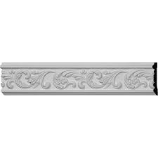 Classic chair rail molding / casing. Ekena Millwork 5 In X 8 Ft Primed Polyurethane Chair Rail Moulding Lowes Com In 2021 Chair Rail Moulding Ekena Millwork Chair Rail