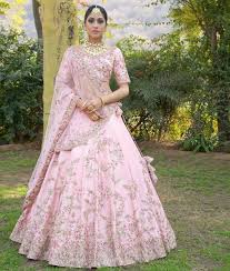 For A Day Wedding This Dreamy Pink Lehenga Is Perfect Weddings Indianwedding Leh Indian Bridal Lehenga Indian Wedding Dress Bridal Lehenga Collection