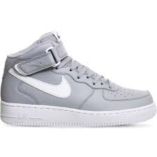 Nike Air Force 1 Leather High Top Trainers Leather High Tops White Leather Shoes White High Top Sneakers