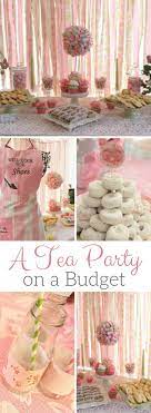 My Cup Runneth Over A Tea Party On A Budget Michelle S Party Plan It Tea Party Baby Shower Tea Party Theme Girls Tea Party