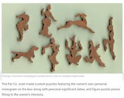 Tricky cutting, elegant figurals, and eyecatching about our custom puzzles: The Par Co Even Made Custom Puzzles Featuring The Owner S Own Personal Monogram On The Box Along With Personal Sig Custom Puzzle Picture Puzzles Puzzle Pieces