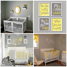 Yellow And Grey Themed Nursery Cute Wall Decor Ideas Grey Baby Room Baby Nursery Decor Grey Baby Nursery