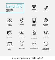 Numerous clothes from shirts, pants, skirts, and scarfs. Resume Icons Free Vector Download Png Svg Gif