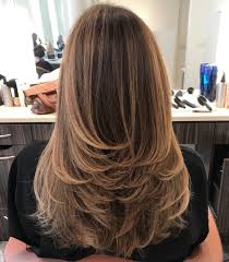 Long Haircut With Feathered Layers And Highlights In 2020 Haircuts For Long Hair Straight Long Layered Haircuts Long Layered Hair