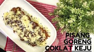 Oles pisang dengan susu kental manis. Super Easy Fried Banana Pisang Goreng Coklat Keju Youtube