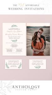 Greenery Wedding Invites Affordable Wedding Invitations Anthology Custom Pr Affordable Wedding Invitations Wedding Gifts For Groom Fun Wedding Invitations
