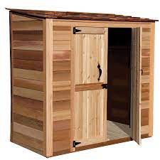Building a cedar storage shed. Cedar Bike Shed Wood Storage Sheds Shed Storage Garden Storage Shed