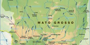 kujaˈba) is the capital city of the brazilian state of mato grosso. Karte Von Mato Grosso Cuiaba Region In Brasilien Welt Atlas De