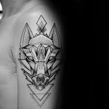 90 Geometric Wolf Tattoo Designs For Men Manly Ink Ideas Tattoo Designs Men Wolf Tattoo Design Geometric Wolf Tattoo