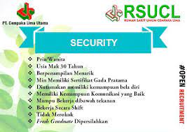Segera lamar lowongan kerja rumah sakit dari 34 daftar loker di jakarta selatan di bawah ini. Lowongan Kerja Security Banda Aceh Rsu Cempaka Lima