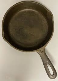Cast Iron Skillet 6 5 D Lipped Made In Usa 3 H Stamped Handle Ebay Cast Iron Skillet Cast Iron Iron Skillets