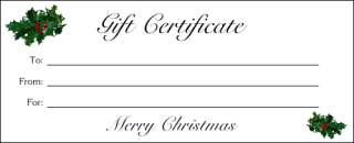 Just download one, open it in a program that can display the pdf files, and print. Altogetherchristmas Com Printable Gift Certificates