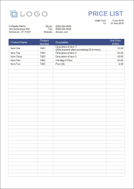 I need a spreadsheet for forecasted vs actual cost analysis, with absolute and percentage deviations, trend analysis and graphing, as well as the. 31 Price List Templates Doc Pdf Excel Psd Free Premium Templates