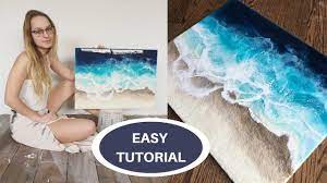 Ocean Epoxy Resin Tutorial Step By Step Voiceover Youtube Epoxy Resin Art Resin Painting Resin Tutorial
