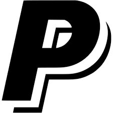 Black Paypal Icon Free Black Site Logo Icons Paypal logo in rectangular black card free icon. iconsdb