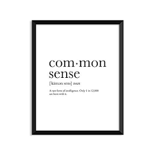 Common Sense Definition College Dorm Room Decor Dorm Wall Art Dictionary Art Print Office Decor Minima Framed Quotes Nurses Week Quotes Common Sense Definition