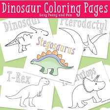 Bring the page to life one number and color at a time! Dinosaur Coloring Pages Easy Peasy And Fun