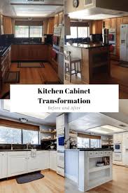 Painted kitchen cabinet refinishing before and after remodeling transformation | dfw painting. 3 Steps To Paint Oak Kitchen Cabinets White Before And After The Minimal Ish Mama