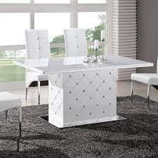 From the latest styles of dining room tables to bar stools, ashley homestore combines the latest trends with technology to give you the very best for your home. High Gloss Dining Room Tables White Black Furnitureinfashion Uk Dining Table Sale Dining Table White Gloss Furniture