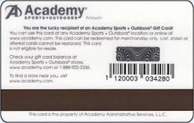 Ofbrowse academy's online gun shop for a huge inventory of ranged weaponry. Gift Card Front Of Store Type 2 Academy United States Of America Academy Col Us Aca 013b