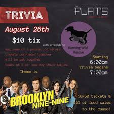 ONLY 18 TICKETS LEFT!! REGINA who doesn't love a TRIVIA night!?! Join us  for a Brooklyn Nine-Nine themed Trivia night