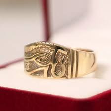 Eye Of Horus Ring Eye Of Ra Band Ring Egyptian Ring Forefathers Art