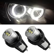 Fashion 1pair 10w Angel Eyes Led Headlight Halo Ring Light Bulb For Bmw E90 E91 3 Series Wish