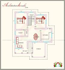 1500 Sq Ft House Plan With Elevation Three Bedrooms Are Attached Bathrooms Drawing And Dining 1500 Sq Ft House House Plans With Pictures Small House Plans