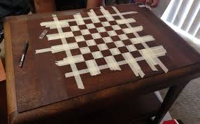Board is for wood woodworking ideas projects and things you could diy and earn using a scrollsaw jigsaw miter saw etc. How To Make A Custom Chess Board From An Old Wooden Table For Under 15 Dollars